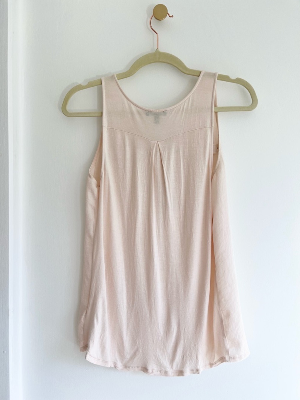 Express Pale Pink Sleeveless Zip Tank Top | Women’s S - Picture 3 of 3